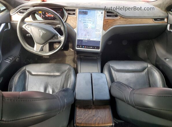 5YJSA1E2XGF154975 2016 TESLA MODEL Red VIN կոդի պիտակի տեսք