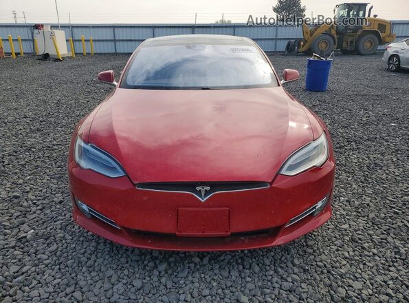 5YJSA1E2XGF154975 2016 TESLA MODEL Red Սարքավորումների վահանակի տեսք
