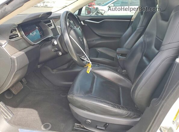 5YJSA1E2XGF162459 2016 TESLA MODEL White Front interior view