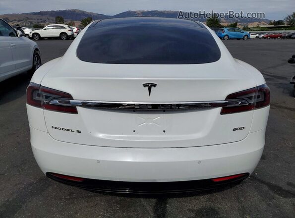 5YJSA1E2XGF162459 2016 TESLA MODEL White Rear view