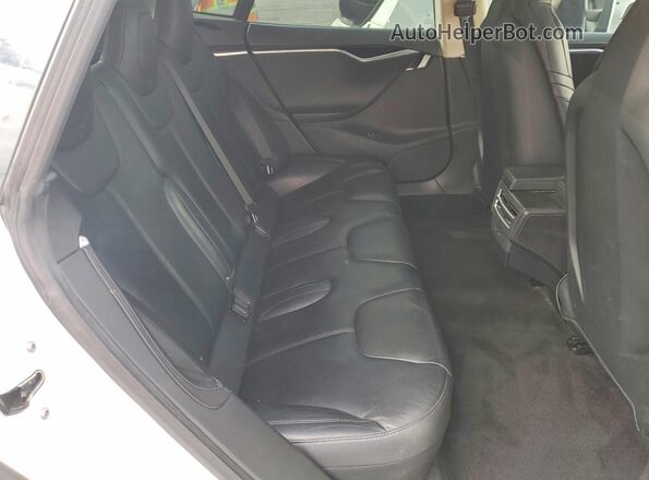 5YJSA1E2XGF162459 2016 TESLA MODEL White Rear seats view