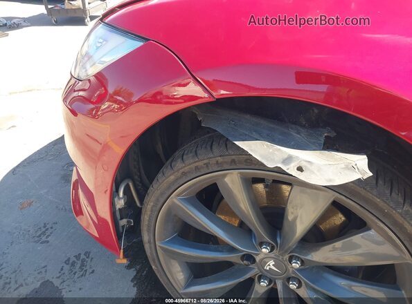 5YJSA1E2XHF199173 2017 TESLA MODEL S Red წინა ხედი