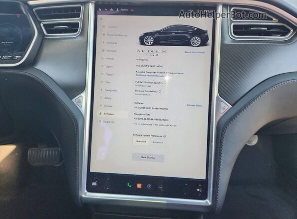 5YJSA1E2XHF199562 2017 TESLA MODEL S Black 