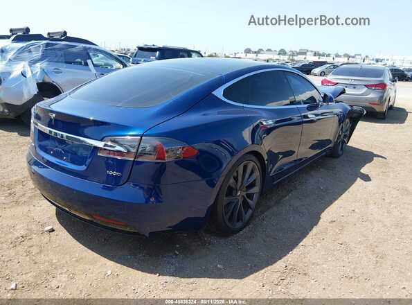 5YJSA1E2XJF273536 2018 TESLA MODEL S Blue უკანა მარჯვენა