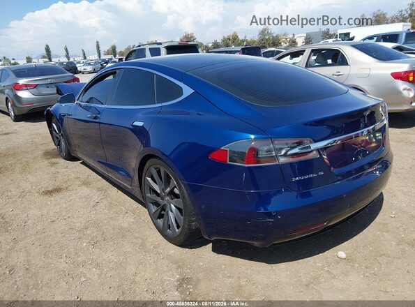 5YJSA1E2XJF273536 2018 TESLA MODEL S Blue უკანა მარცხენა