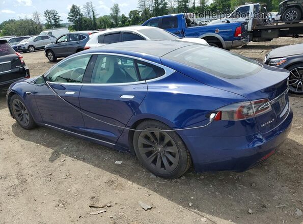 5YJSA1E2XJF297822 2018 TESLA MODEL Blue Rear left