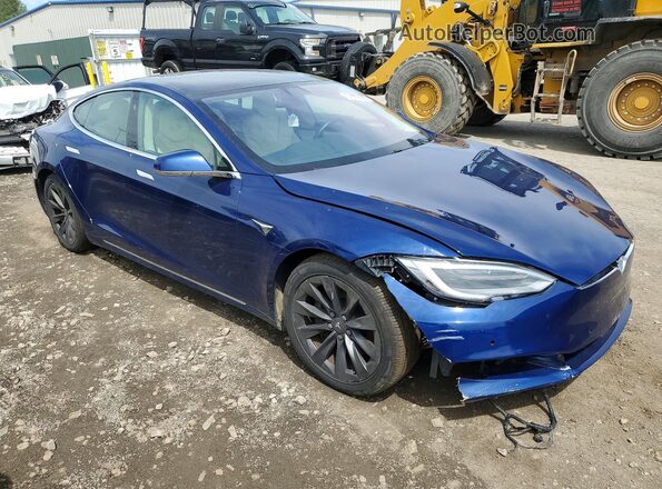 5YJSA1E2XJF297822 2018 TESLA MODEL Blue Front right