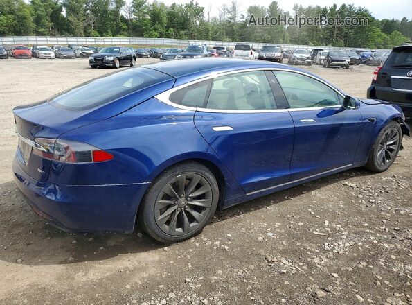 5YJSA1E2XJF297822 2018 TESLA MODEL Blue Rear right