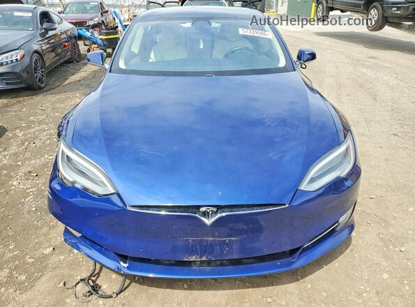 5YJSA1E2XJF297822 2018 TESLA MODEL Blue Front view
