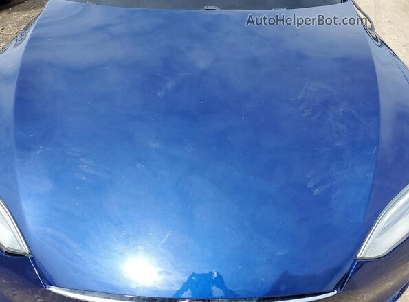 5YJSA1E2XJF297822 2018 TESLA MODEL Blue Rear interior view