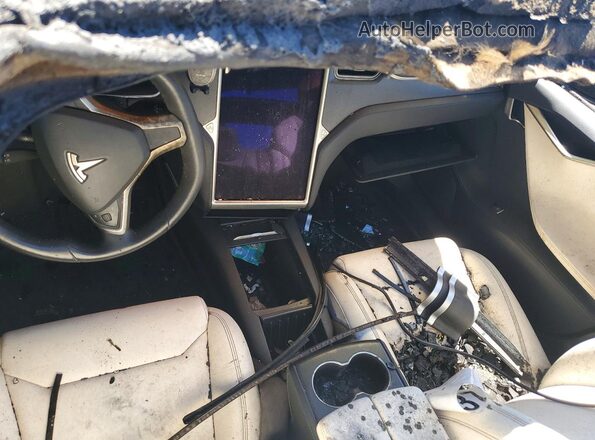 5YJSA1E41JF243066 2018 TESLA MODEL Burn ხელსაწყოთა პანელის ხედი