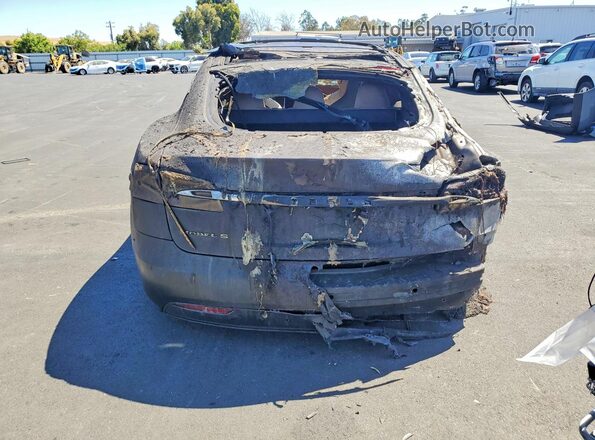 5YJSA1E41JF243066 2018 TESLA MODEL Burn უკანა ხედი