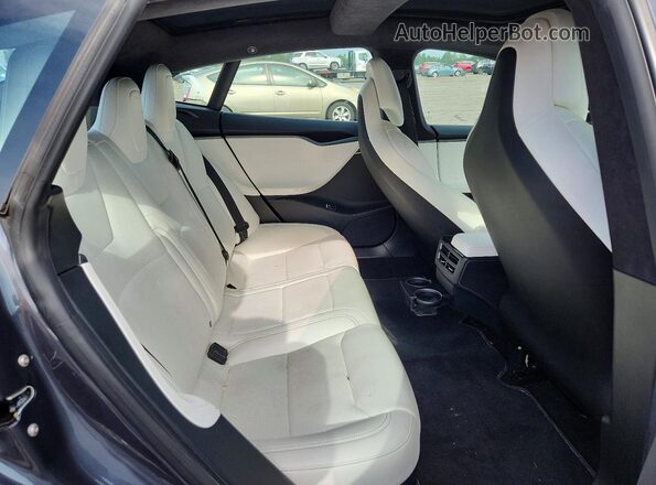 5YJSA1E45JF276040 2018 TESLA MODEL Gray Հետևի նստատեղերի տեսք