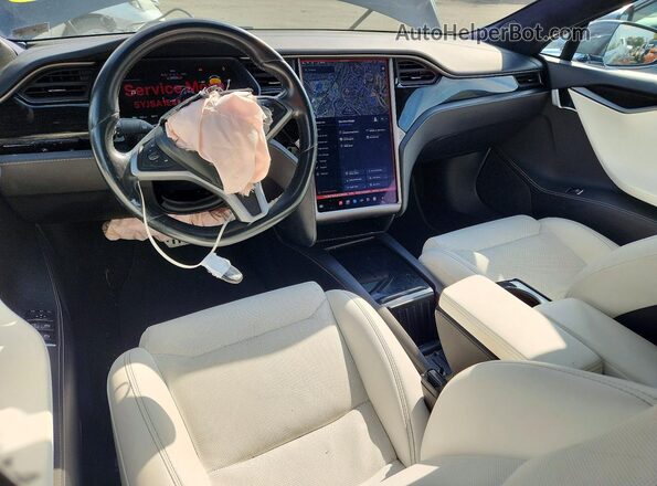 5YJSA1E45JF276040 2018 TESLA MODEL Gray Առջևի վահանակի տեսք