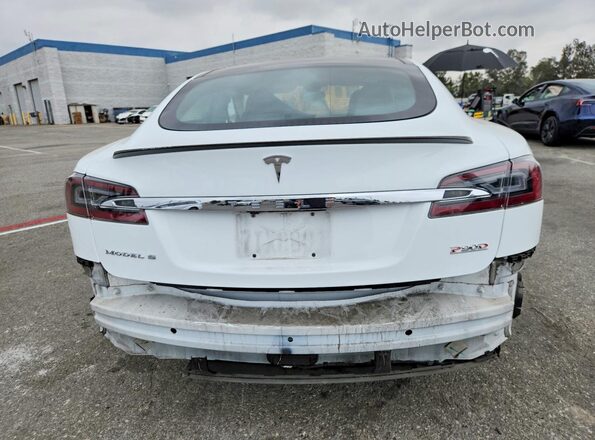 5YJSA1E47GF145197 2016 TESLA MODEL White უკანა ხედი