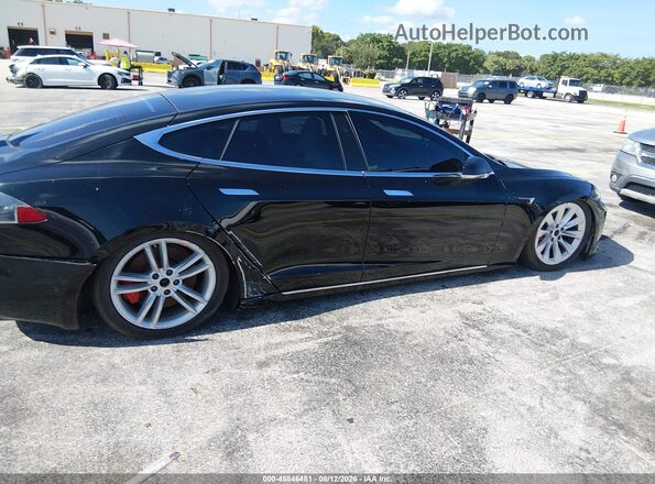 5YJSA1E48MF424282 2021 TESLA MODEL S Black წინა ხედი