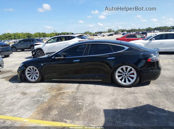 5YJSA1E48MF424282 2021 TESLA MODEL S Black უკანა სალონის ხედი