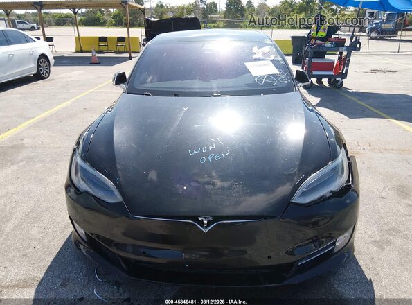 5YJSA1E48MF424282 2021 TESLA MODEL S Black წინა პანელის ხედი