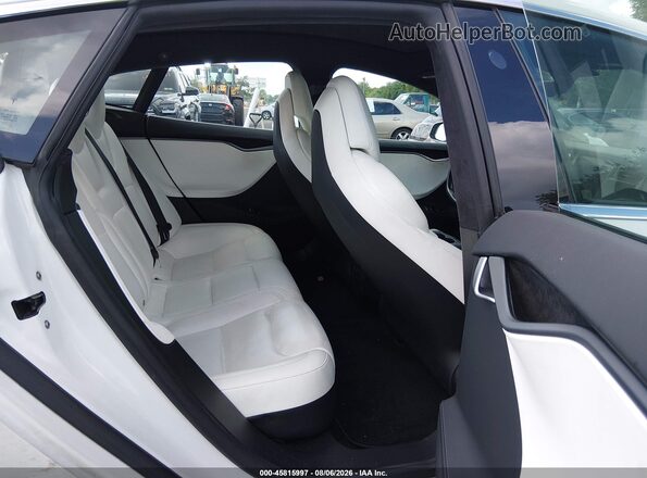 5YJSA1E49KF337455 2019 TESLA MODEL S White VIN կոդի պիտակի տեսք