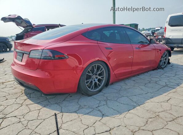5YJSA1E50NF487290 2022 TESLA MODEL Red უკანა მარჯვენა