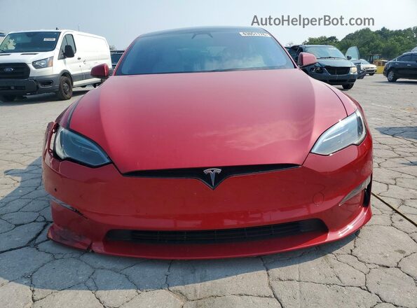 5YJSA1E50NF487290 2022 TESLA MODEL Red წინა ხედი