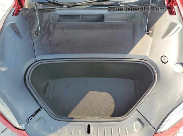 5YJSA1E50NF487290 2022 TESLA MODEL Red უკანა სალონის ხედი