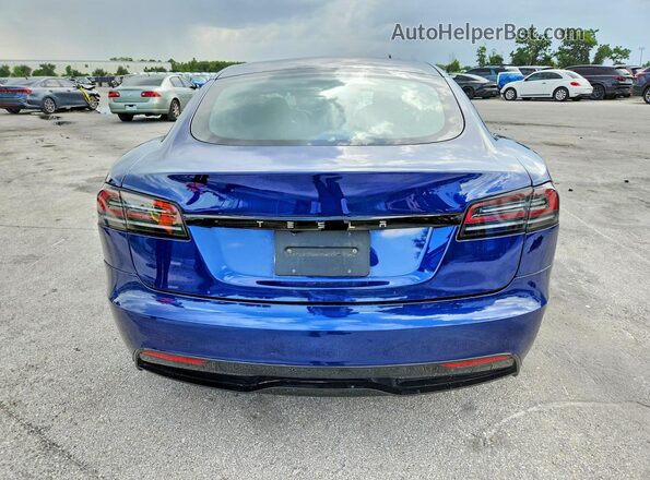 5YJSA1E50RF538583 2024 TESLA MODEL Синий Вид сзади