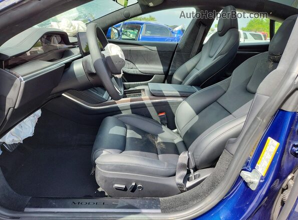5YJSA1E50RF538583 2024 TESLA MODEL Синий Вид салона спереди