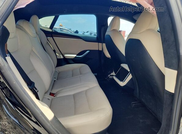 5YJSA1E51MF439845 2021 TESLA MODEL Черный Вид задних сидений