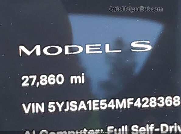 5YJSA1E54MF428368 2021 TESLA MODEL S Blue 