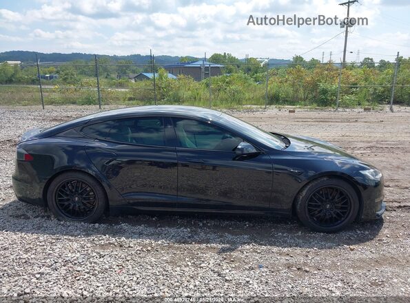 5YJSA1E54NF469486 2022 TESLA MODEL S Черный Вид задней части салона
