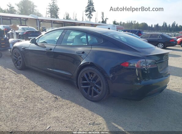 5YJSA1E57MF428445 2021 TESLA MODEL S Black უკანა მარცხენა