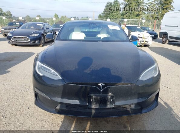 5YJSA1E57MF428445 2021 TESLA MODEL S Black ხელსაწყოთა პანელის ხედი