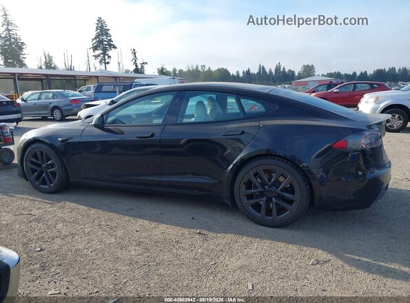 5YJSA1E57MF428445 2021 TESLA MODEL S Black სალონის 360-გრადუსიანი ხედი