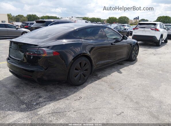 5YJSA1E58MF428454 2021 TESLA MODEL S Black Задня права чверть