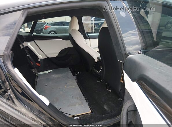 5YJSA1E58MF428454 2021 TESLA MODEL S Black Вид наклейки з VIN-кодом