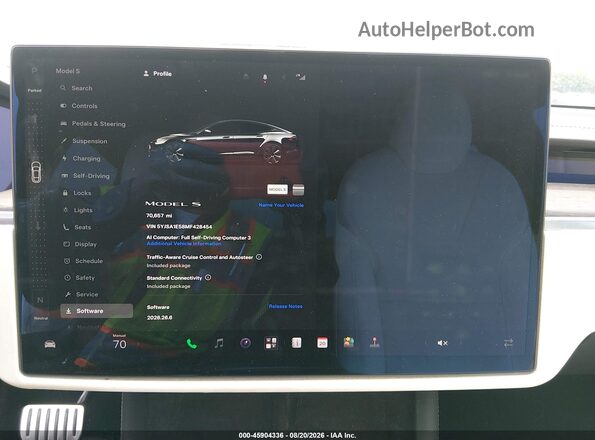 5YJSA1E58MF428454 2021 TESLA MODEL S Black 