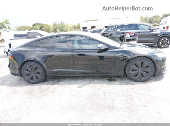 5YJSA1E58MF428454 2021 TESLA MODEL S Black Вид задньої частини салону