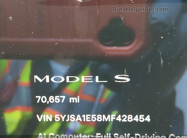 5YJSA1E58MF428454 2021 TESLA MODEL S Black 