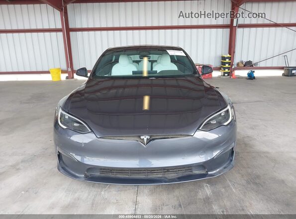 5YJSA1E58NF478269 2022 TESLA MODEL S Gray Widok zestawu wskaźników