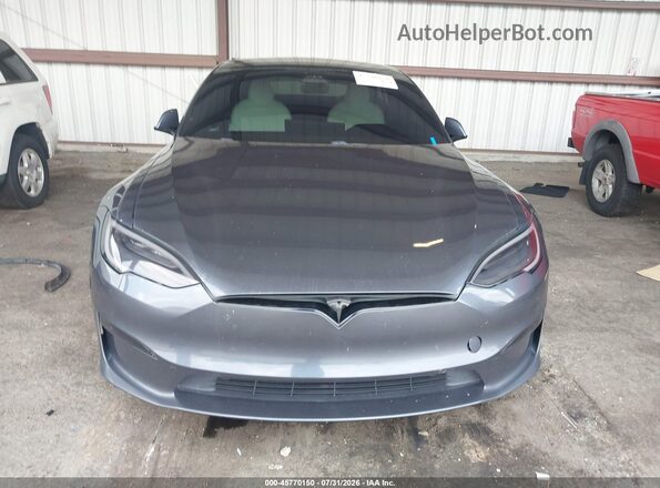 5YJSA1E59MF428477 2021 TESLA MODEL S Белый Вид щитка приборов