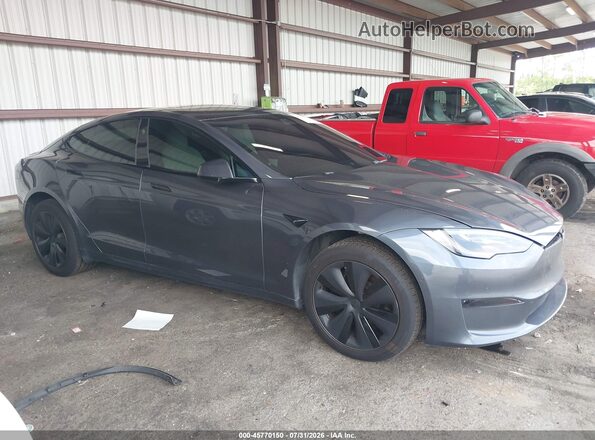 5YJSA1E59MF428477 2021 TESLA MODEL S Белый Вид задней части салона