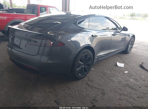 5YJSA1E59MF428477 2021 TESLA MODEL S Белый Задняя правая четверть