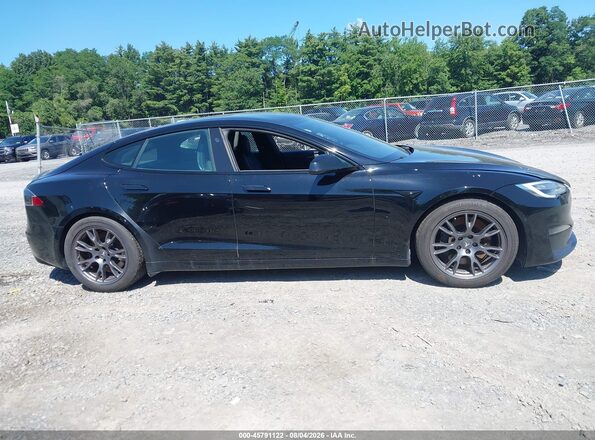 5YJSA1E5XMF428343 2021 TESLA MODEL S Черный Вид задней части салона