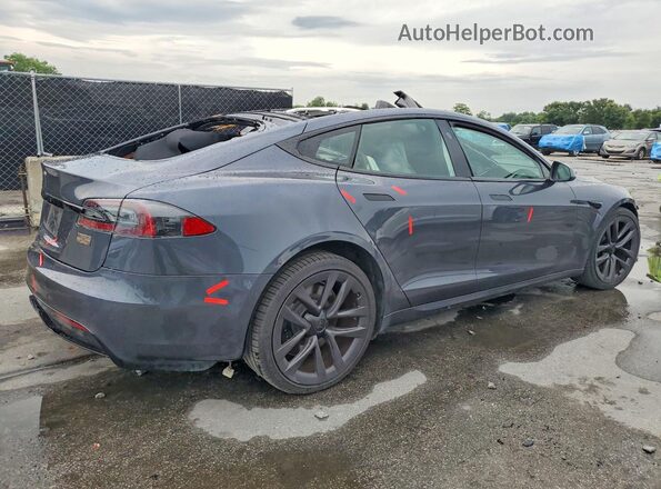 5YJSA1E5XMF434160 2021 TESLA MODEL Gray უკანა მარჯვენა