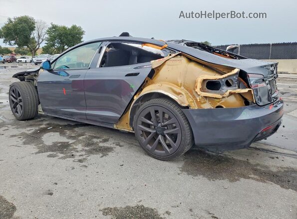 5YJSA1E5XMF434160 2021 TESLA MODEL Gray უკანა მარცხენა