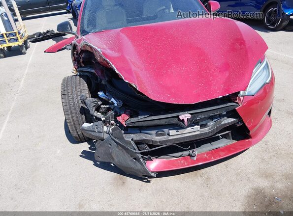 5YJSA1E5XNF471839 2022 TESLA MODEL S Red Widok z przodu