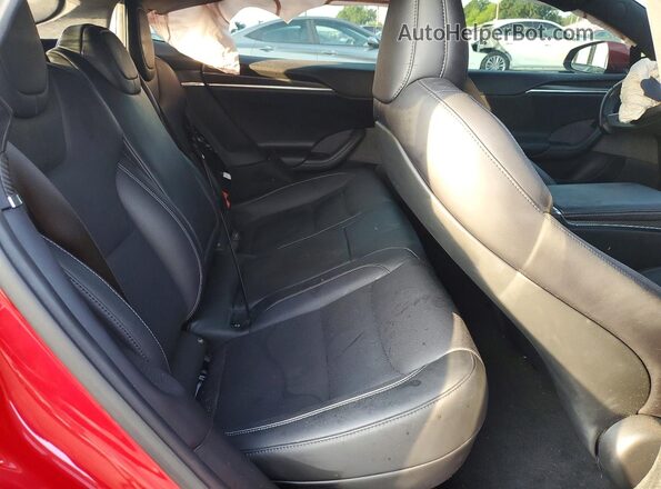 5YJSA1E60MF434693 2021 TESLA MODEL Красный Вид задних сидений