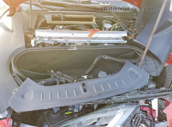 5YJSA1E60MF434693 2021 TESLA MODEL Красный Вид задней части салона