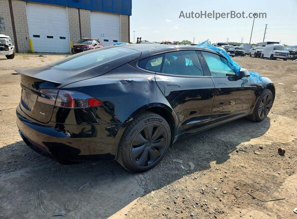 5YJSA1E61MF449753 2021 TESLA MODEL Black Trasero derecho